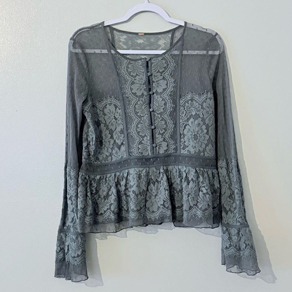 Free People Lace Top M Size - Picture 4 of 4
